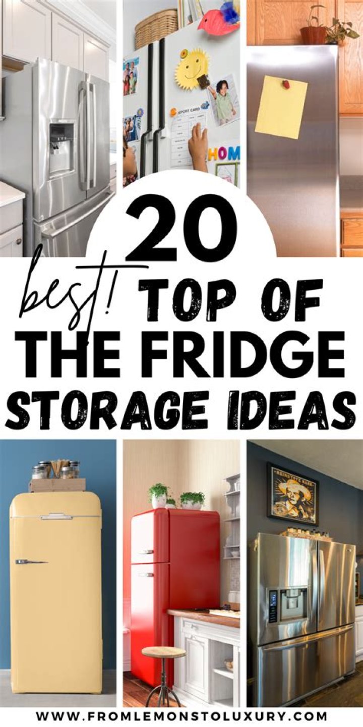 Can you store things on top of a refrigerator