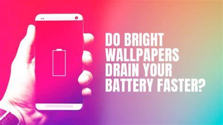 Does high resolution wallpapers drain battery