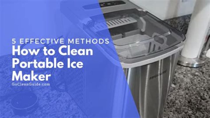 How do I clean my Edgestar portable ice maker