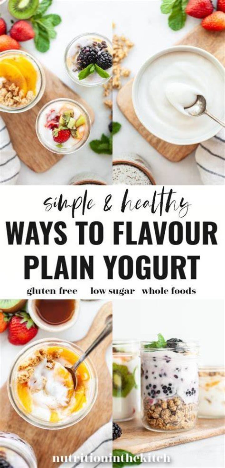 How do you add vanilla flavor to plain yogurt
