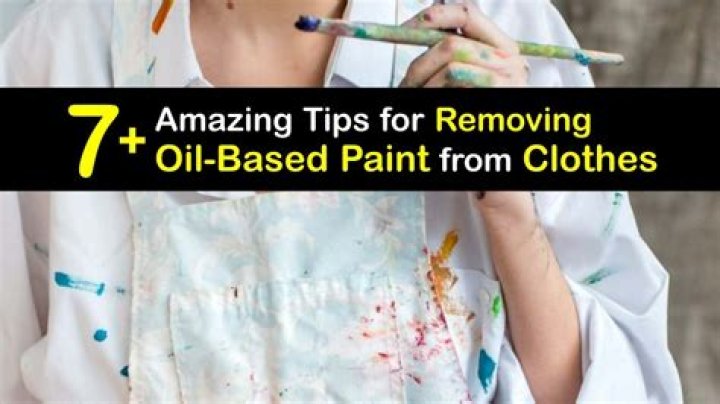 How do you get dried oil paint out of clothes