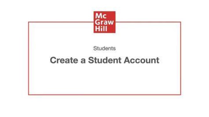 How do you make a McGraw Hill student account