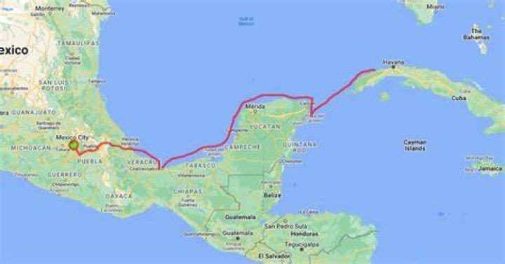 How long did it take Cortes to sail to Mexico