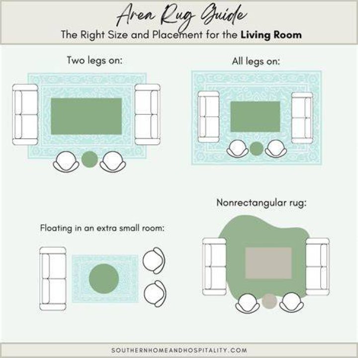 How much floor should show around an area rug