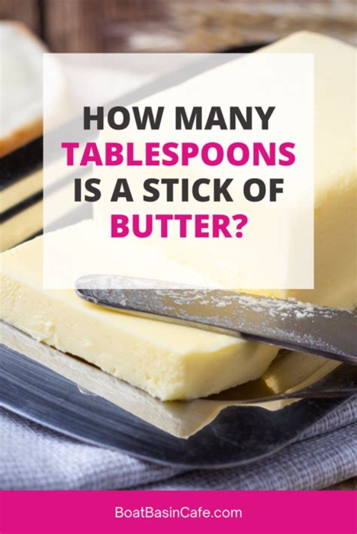 How much is 4 tablespoons of butter in sticks