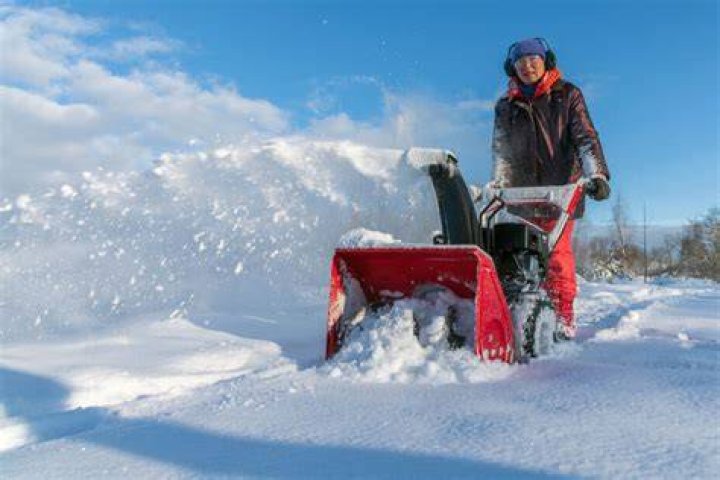 How much snow before you can use a snowblower