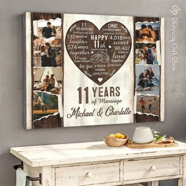 What is the gift for 11th wedding anniversary